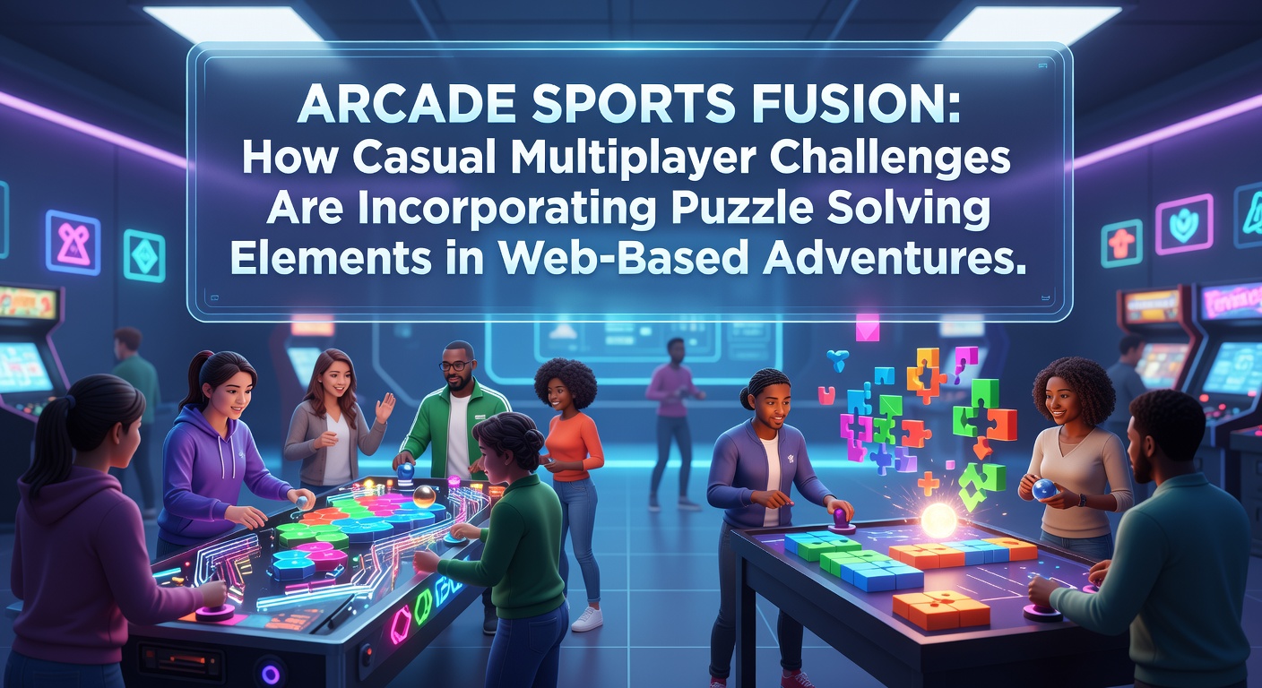 Players engaging in a browser-based arcade sports game that blends puzzle elements with casual multiplayer challenges on a web platform