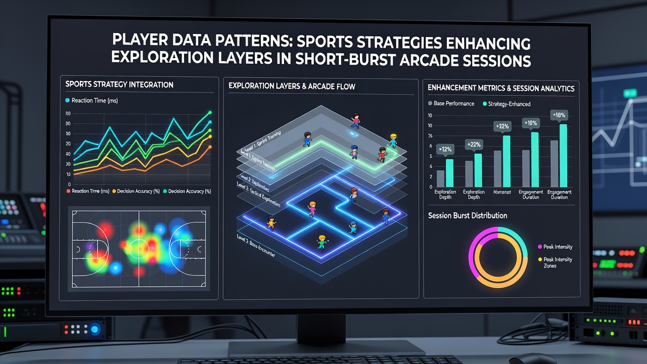 Infographic illustrating how sports strategies enhance exploration layers during short arcade sessions on web platforms