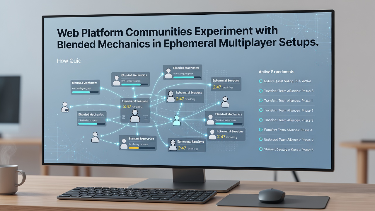 Quick-play browser sessions showing merged driving precision, deductive puzzles, and team coordination in action